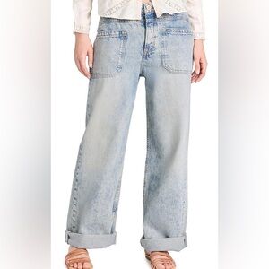 Free People We The Free Palmer Cuffed Jeans | Size 25 | Light Wash